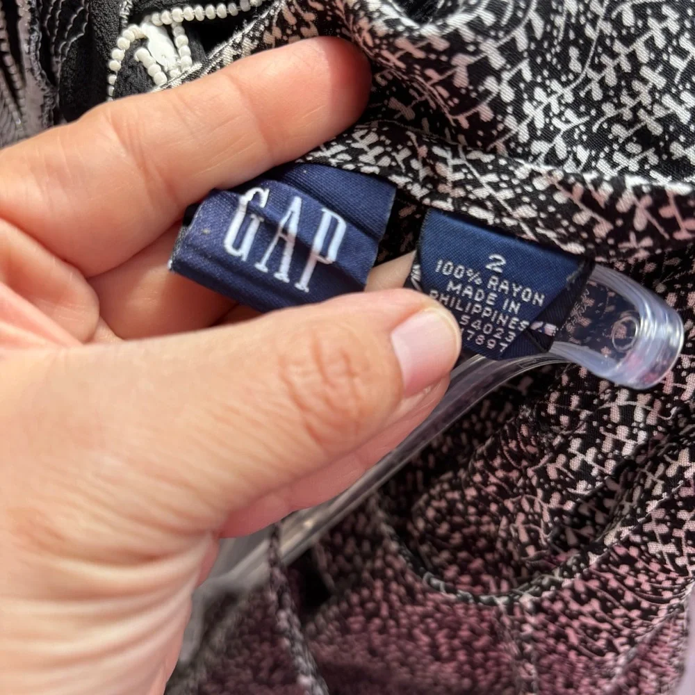 Vintage Gap Midi Slip Dress Dainty Floral Print Grunge Whimsygith Cottagecore 2 - Picture 5 of 7